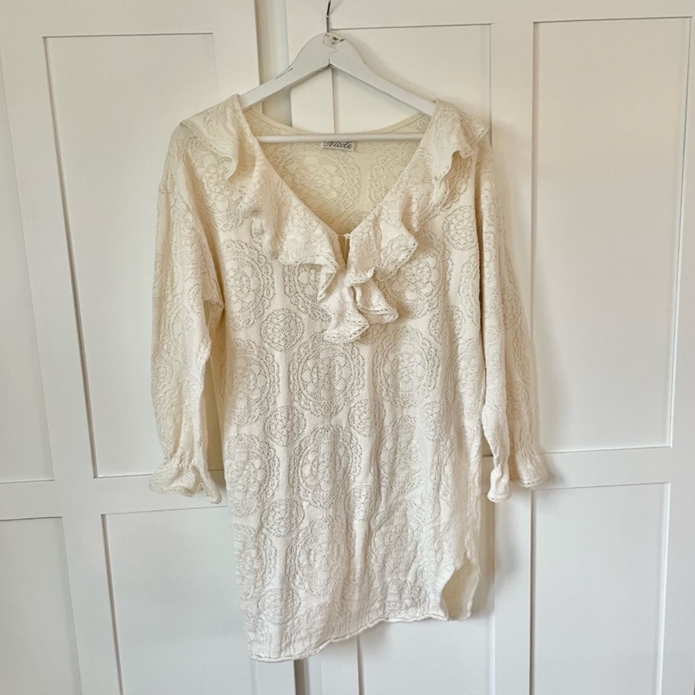 VINTAGE Dark Academia Cottagecore 90s Nightgown Dress Small medium